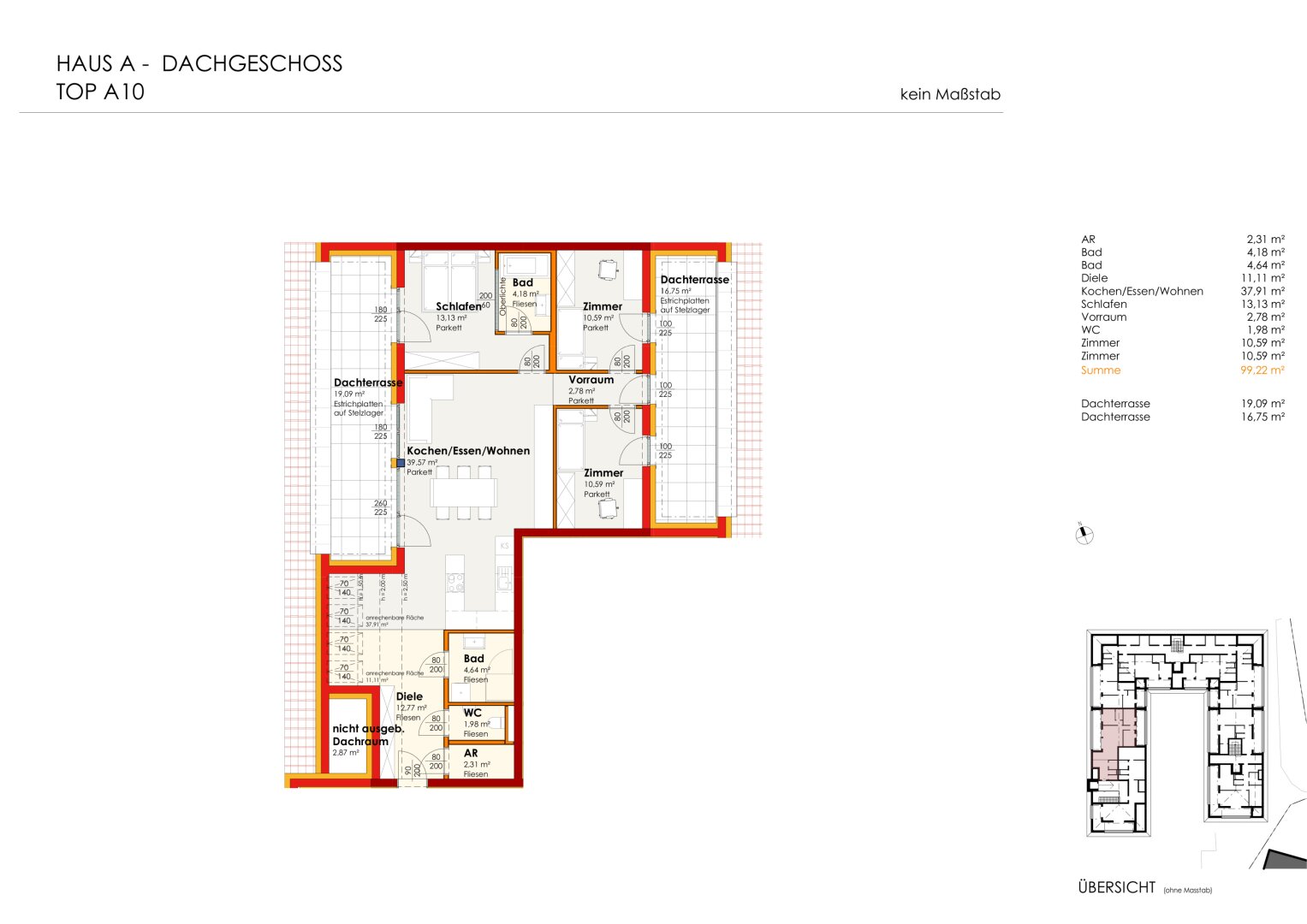Wohnen für Generationen 4 - 73 neue Eigentumswohnungen in Leumühle/Pupping - Top A10