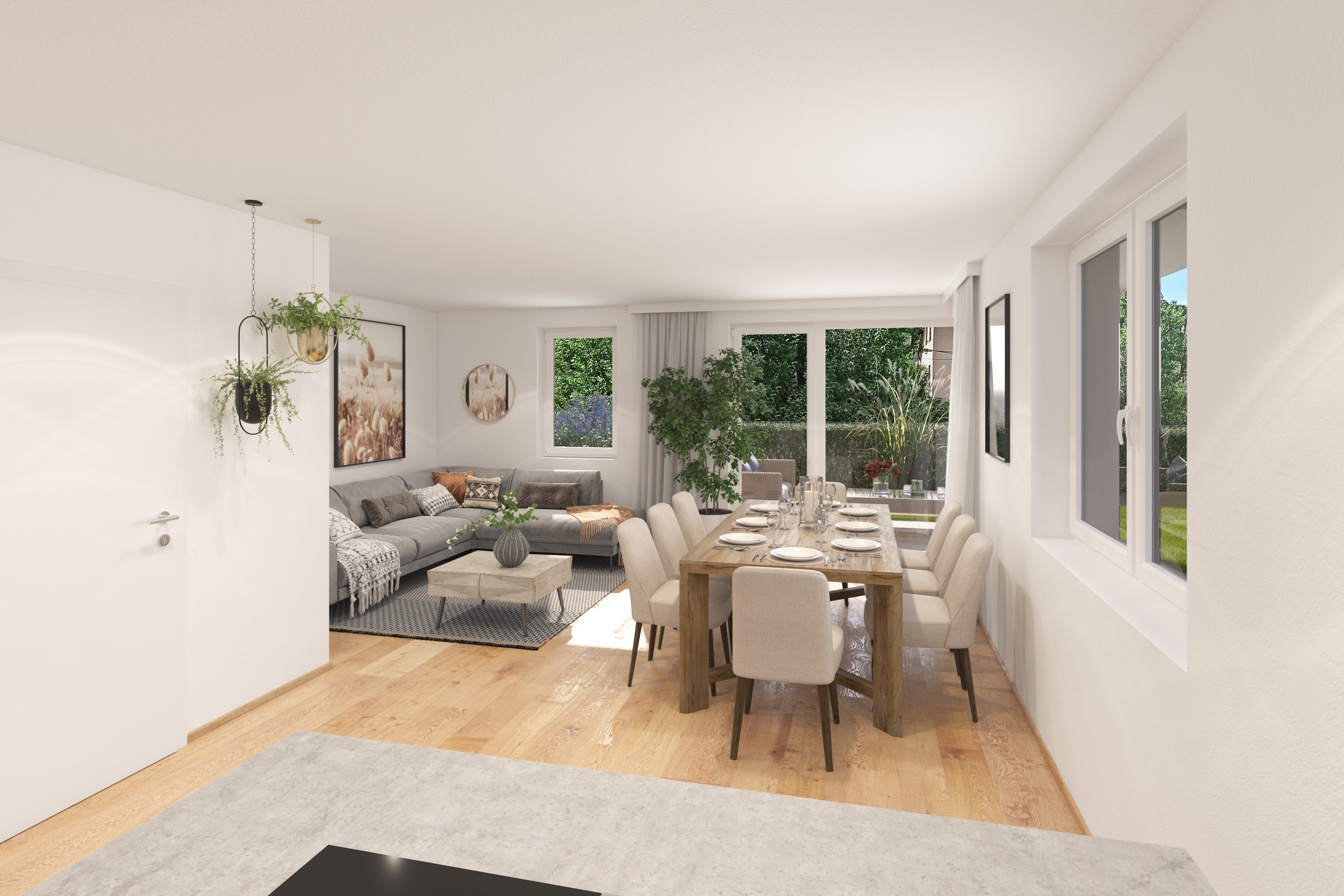 BV K+Ñutzlgasse Innenvisu Gartenwohnung