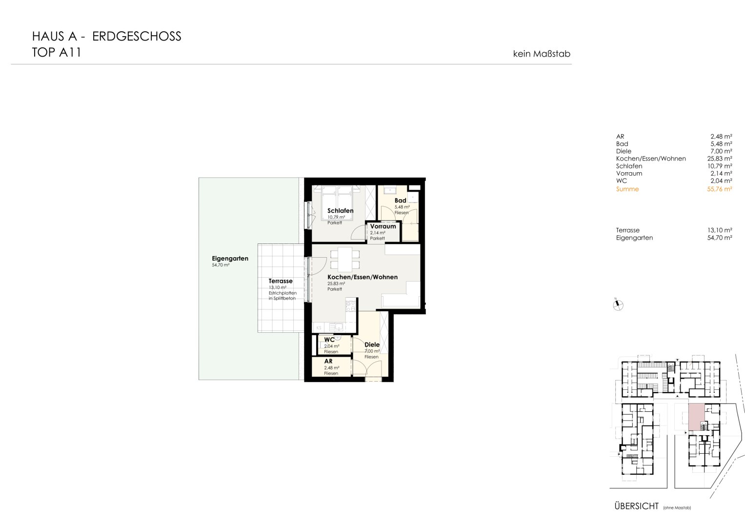Wohnen für Generationen 4 - 73 neue Eigentumswohnungen in Leumühle/Pupping - Top A11