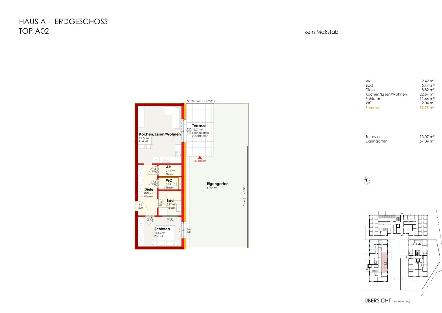 Wohnen für Generationen 4 - 73 neue Eigentumswohnungen in Leumühle/Pupping - Top A02