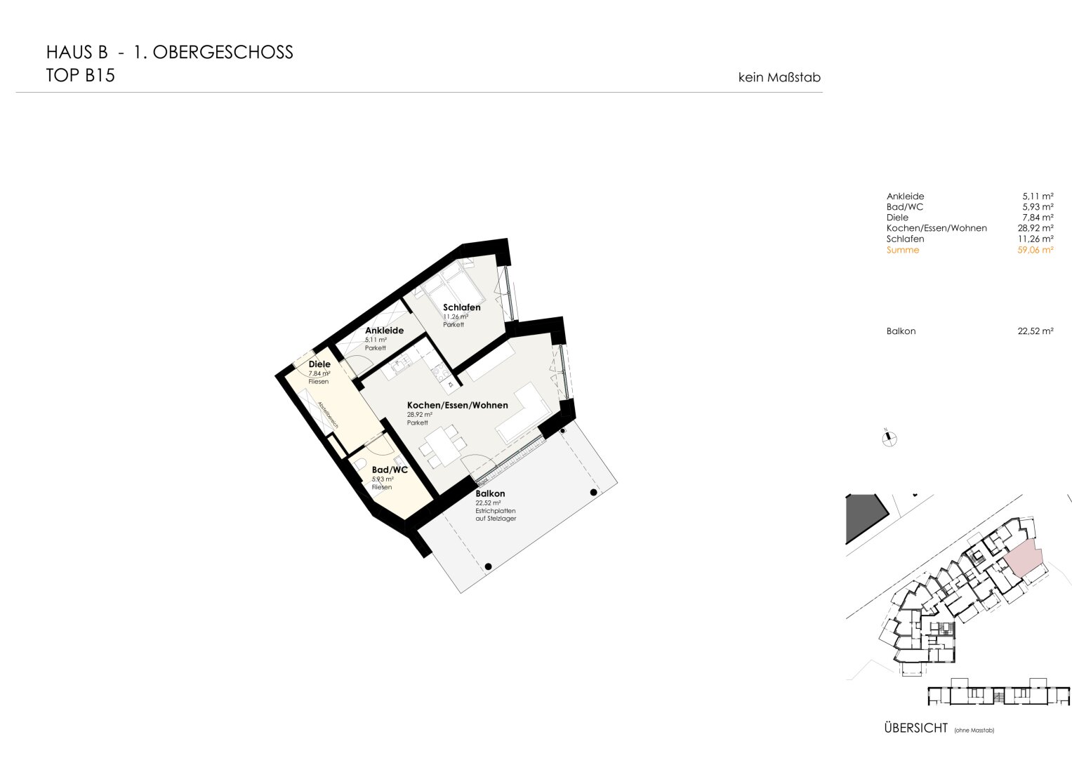 Wohnen für Generationen 4 - 73 neue Eigentumswohnungen in Leumühle/Pupping - Top B15