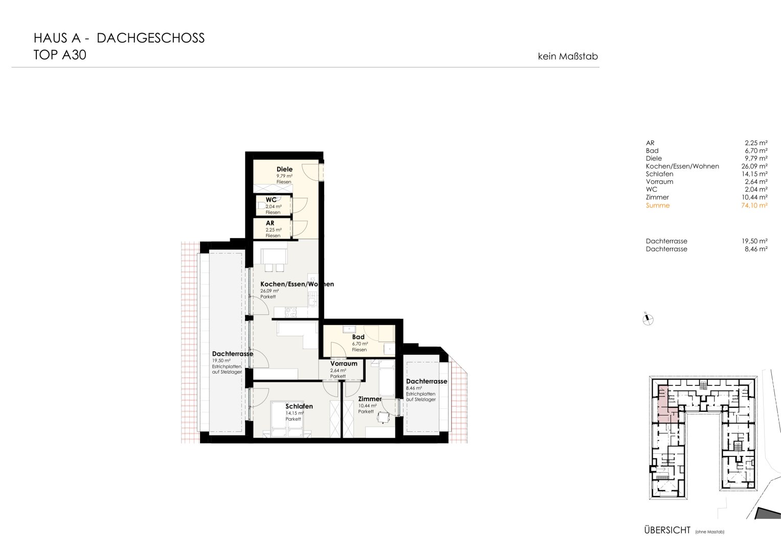 Wohnen für Generationen 4 - 73 neue Eigentumswohnungen in Leumühle/Pupping - Top A30