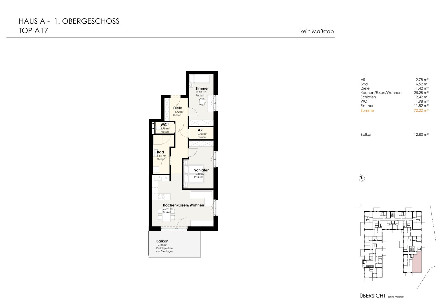 Wohnen für Generationen 4 - 73 neue Eigentumswohnungen in Leumühle/Pupping - Top A17