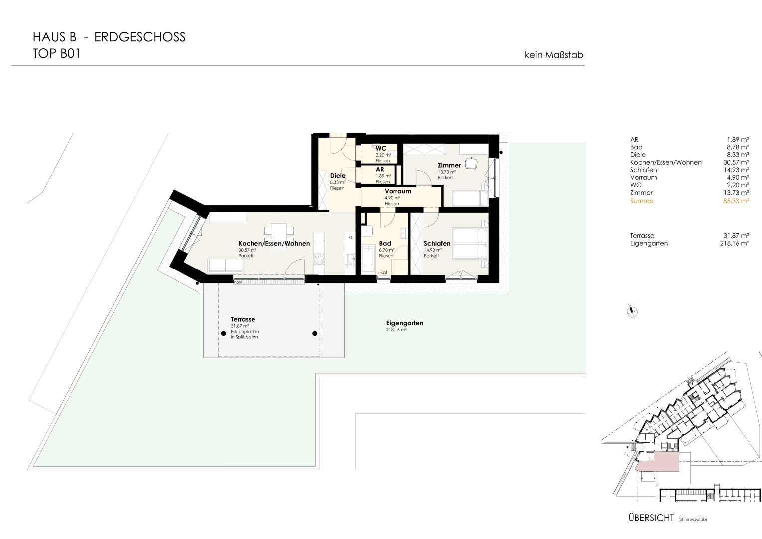 Wohnen für Generationen 4 - 73 neue Eigentumswohnungen in Leumühle/Pupping - Top B01