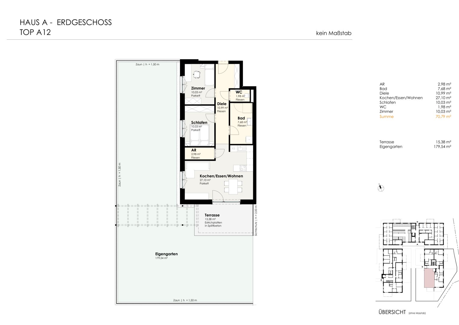 Wohnen für Generationen 4 - 73 neue Eigentumswohnungen in Leumühle/Pupping - Top A12