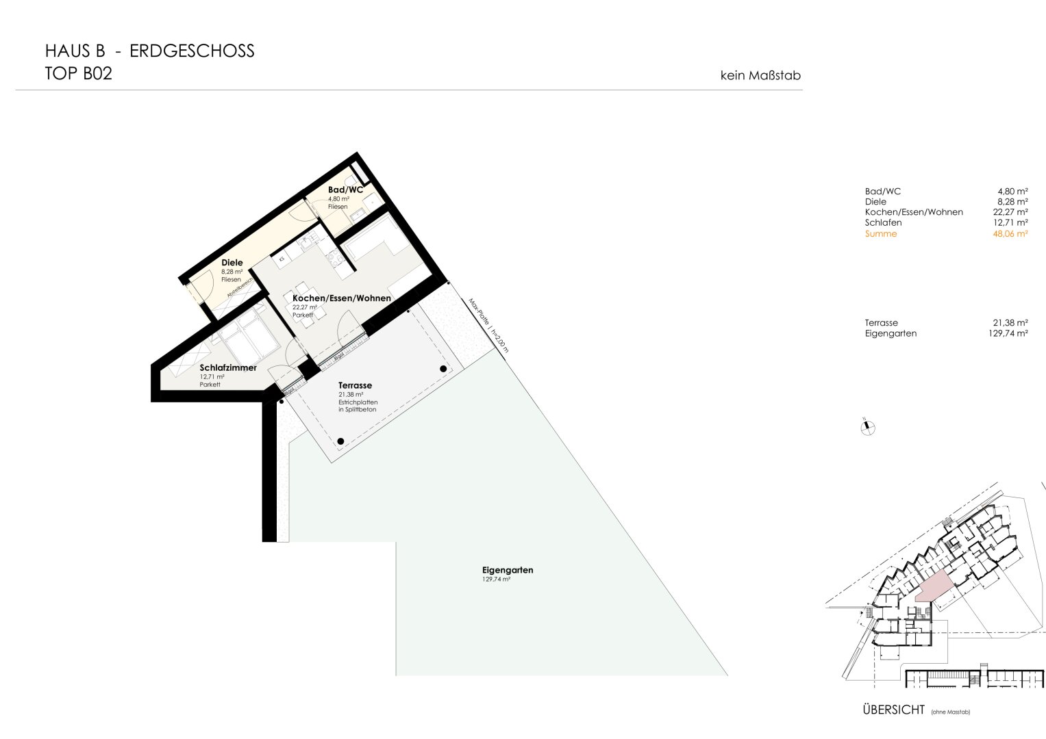 Wohnen für Generationen 4 - 73 neue Eigentumswohnungen in Leumühle/Pupping - Top B02