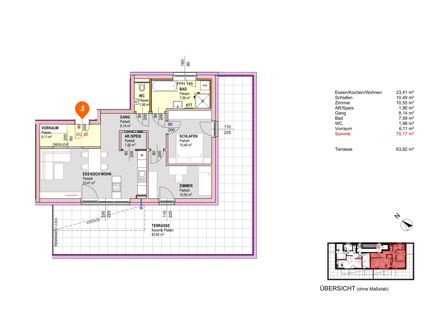 WOHNEN 4712 2.0 - 18 neue Eigentumsewohnungen in Michaelnbach - Top 8 Haus 3