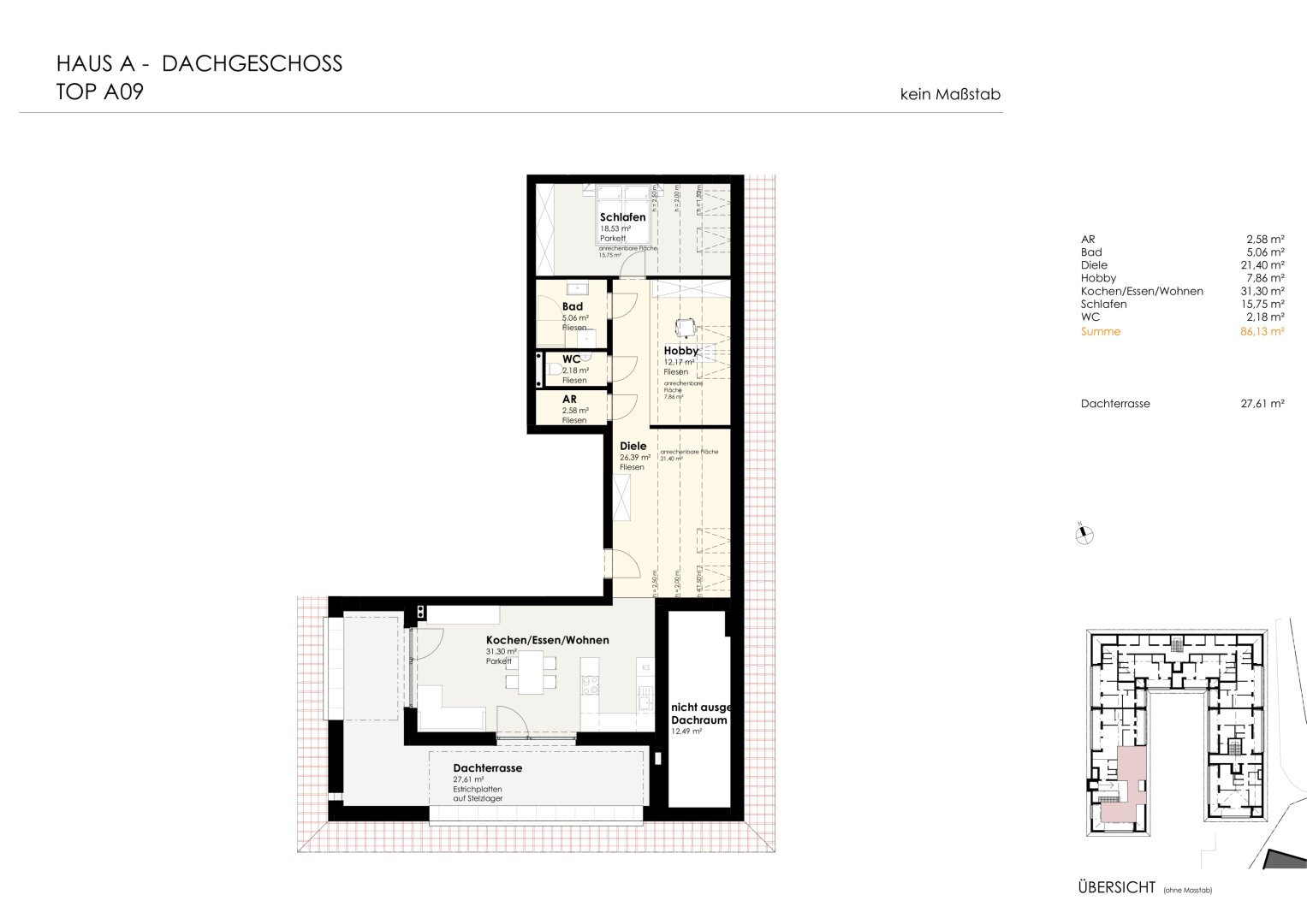 Wohnen für Generationen 4 - 73 neue Eigentumswohnungen in Leumühle/Pupping - Top A09