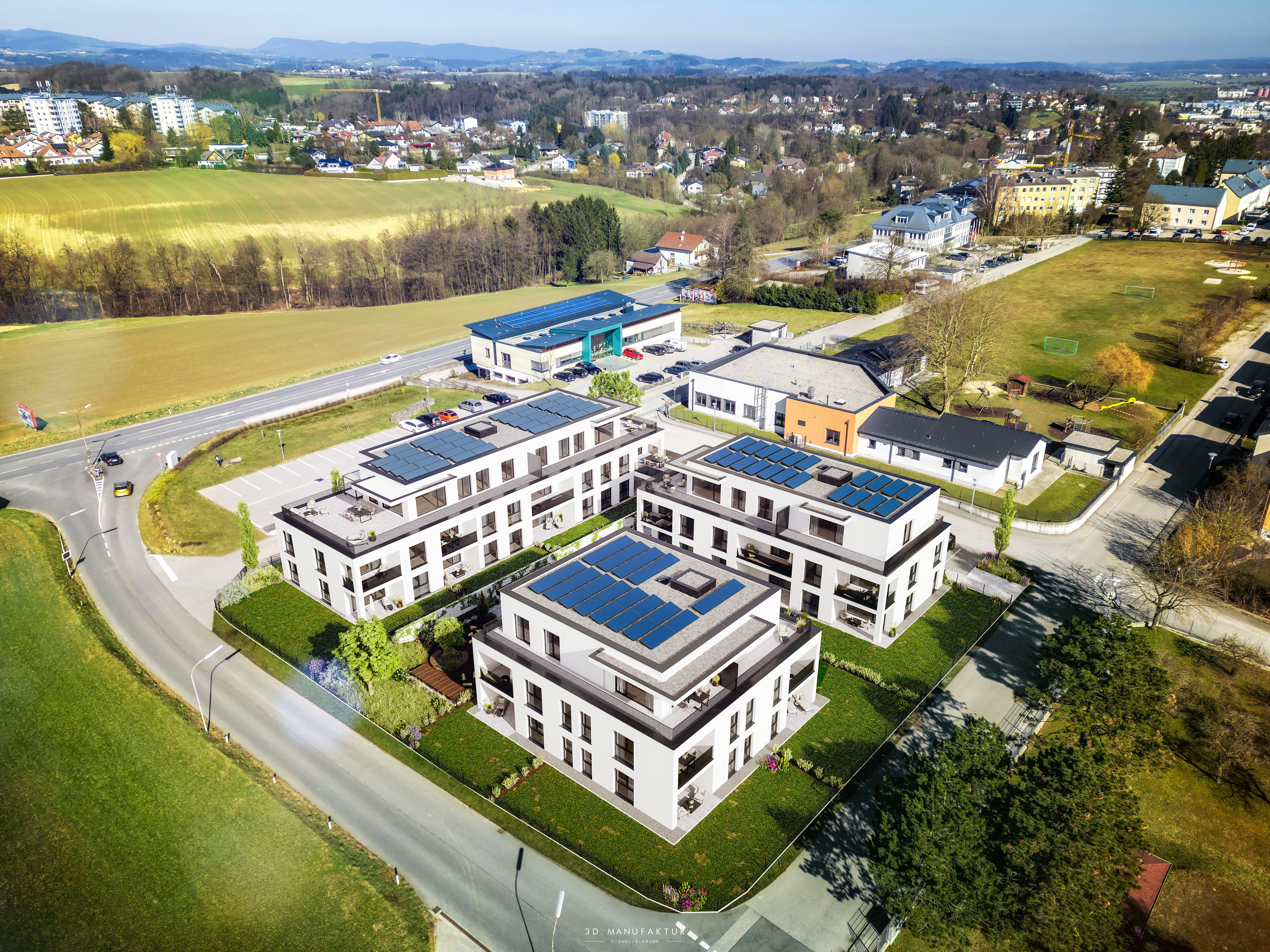 Architekturvisualisierung BV Amstetten2 LUFT Kleiner