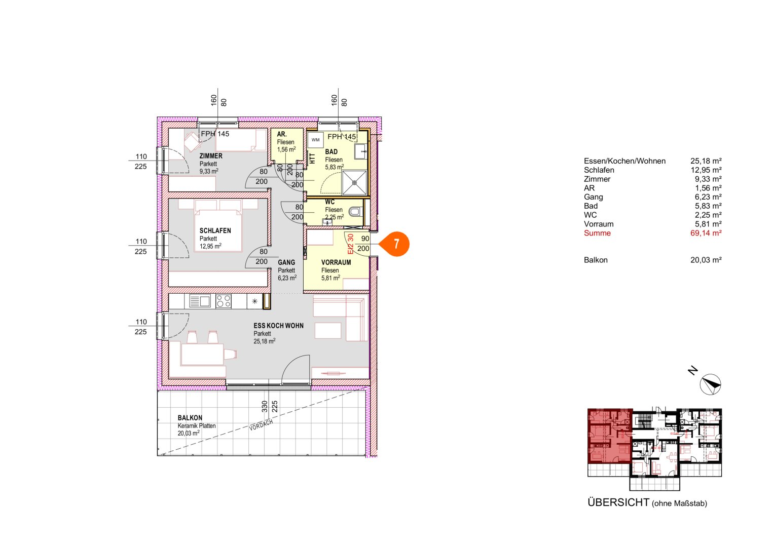 WOHNEN 4712 2.0 - 18 neue Eigentumsewohnungen in Michaelnbach - Top 7 Haus 2