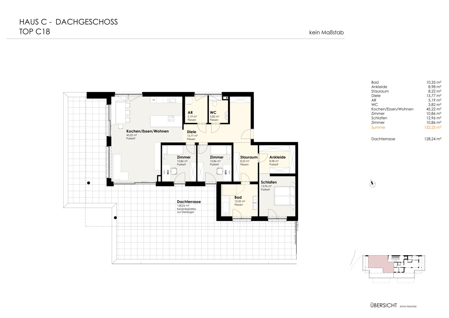 Wohnen für Generationen 4 - 73 neue Eigentumswohnungen in Leumühle/Pupping - Top C18