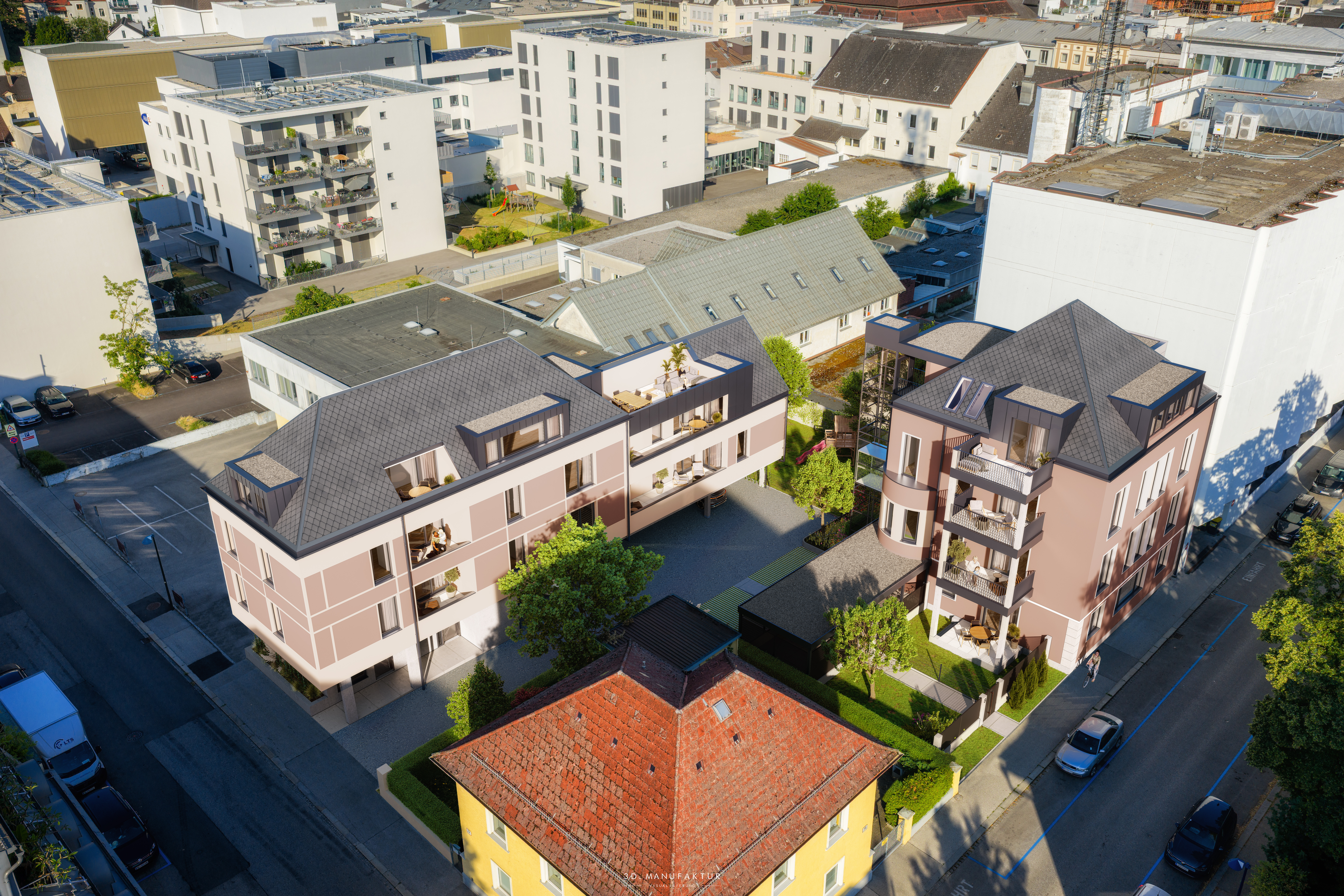 Architekturvisualisierung Karl Loy Strasse C007 Luft V2