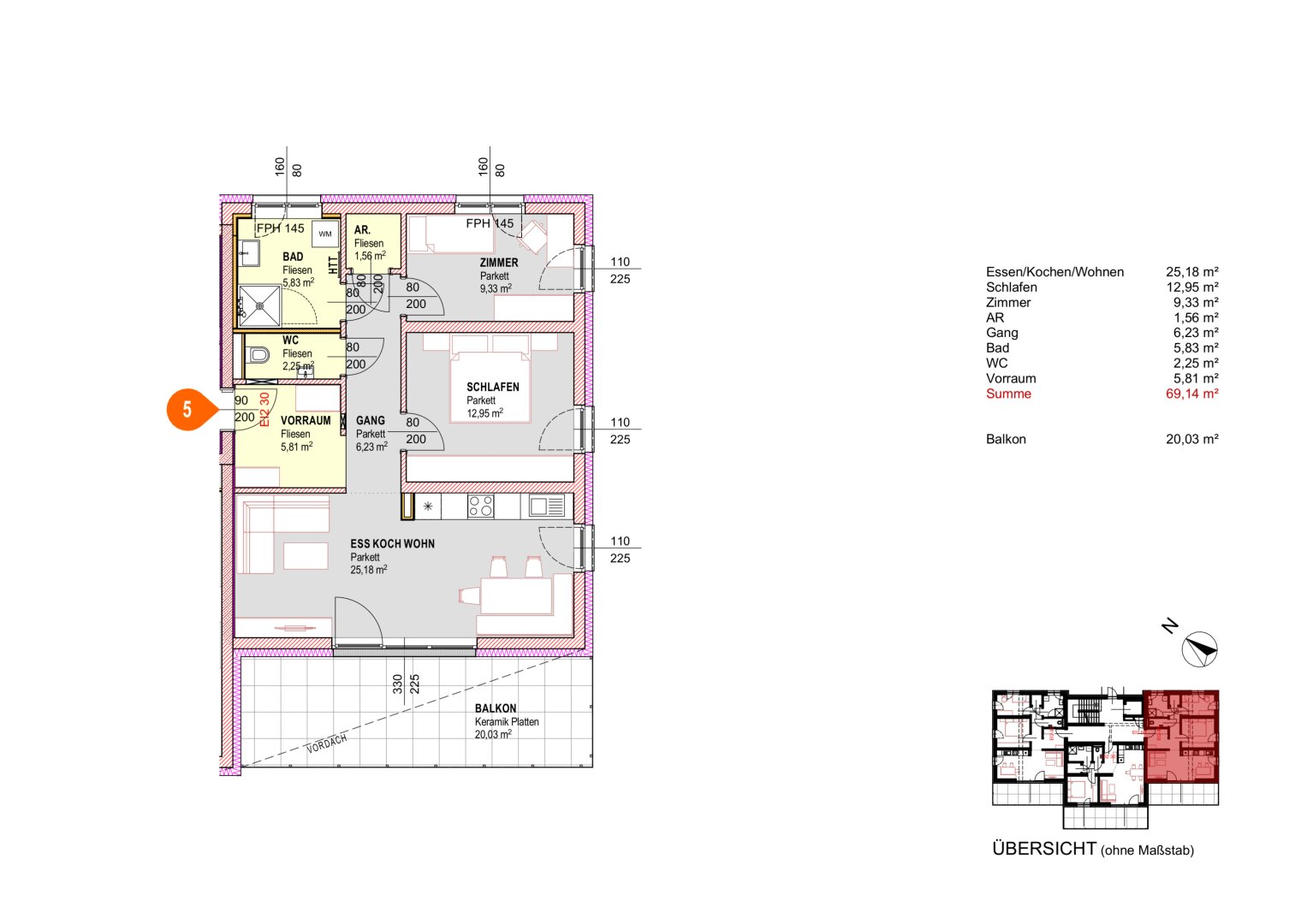 WOHNEN 4712 2.0 - 18 neue Eigentumsewohnungen in Michaelnbach - Top 5 Haus 2